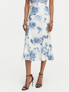 Guess Spódnica midi W6GD69 W2092 Kolorowy Regular Fit