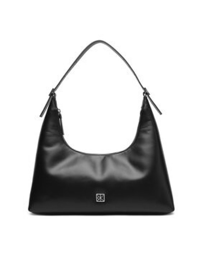 Calvin Klein Torebka Emblem Hw Lthr Shoulder Bag LV04F3262G Czarny