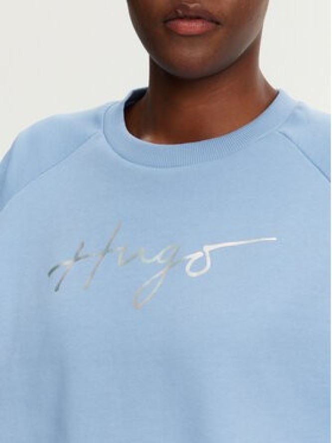 HUGO Bluza Darace 50534271 Błękitny Relaxed Fit
