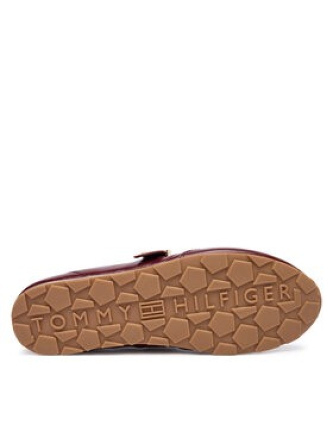 Tommy Hilfiger Baleriny Bella Ballet Mary Jane FW0FW09416 Bordowy