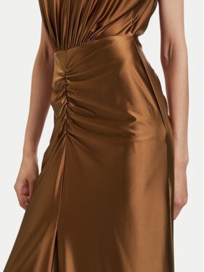 ACCESS FASHION Sukienka wieczorowa 63-3333-124 Brązowy Regular Fit