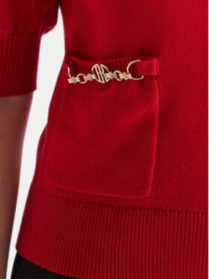 Fracomina Sweter FR25WT7019K55601 Czerwony Slim Fit