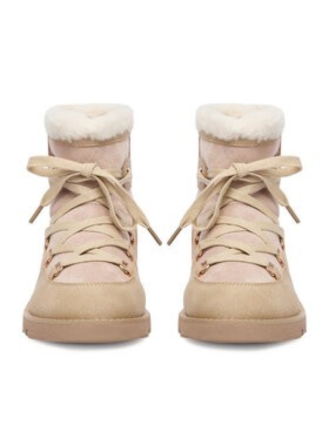 DeeZee Śniegowce 17125-1-BEIGE PU Beżowy