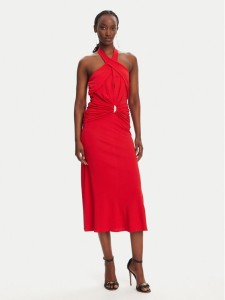 Elisabetta Franchi Sukienka koktajlowa AB71952E2 CG5 Czerwony Regular Fit