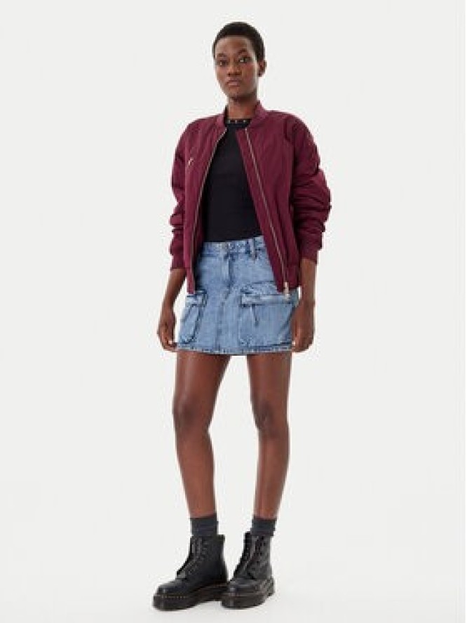 G-Star Raw Spódnica jeansowa D27703-D536 Niebieski Regular Fit