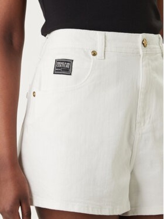 Versace Jeans Couture Szorty jeansowe 80HAD514 CEWCA Biały Regular Fit