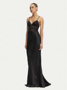 Elisabetta Franchi Sukienka wieczorowa AB-R53-62E2-V760 Czarny Slim Fit