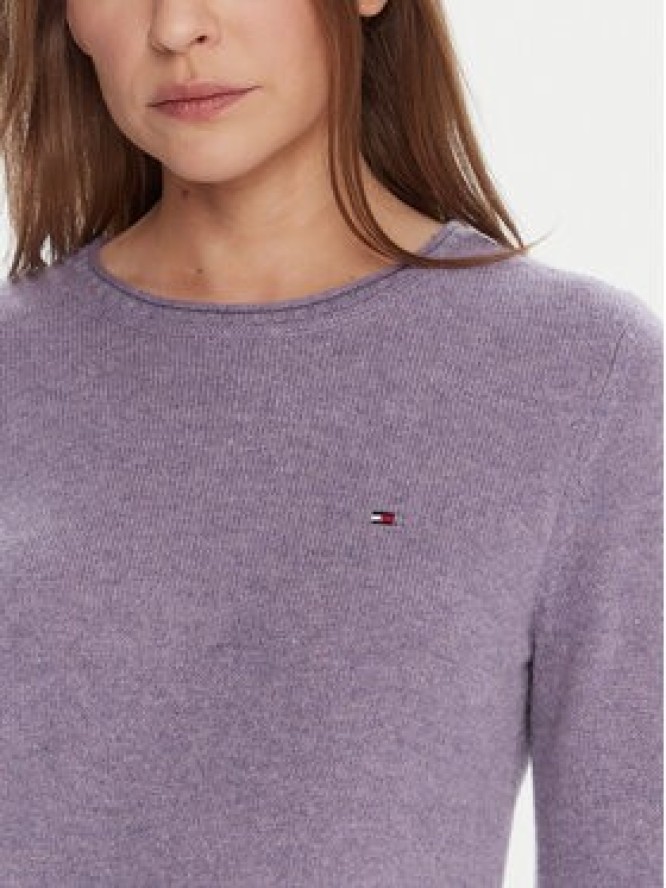 Tommy Hilfiger Sweter WW0WW40264 Fioletowy Regular Fit