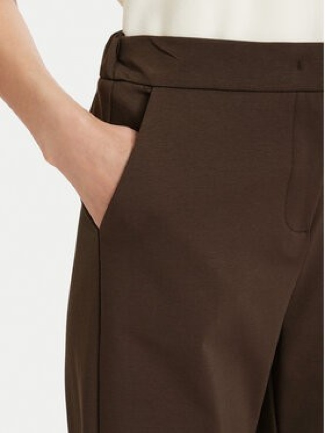 Maryley Spodnie materiałowe 26EB527/06MO Brązowy ciemny Regular Fit