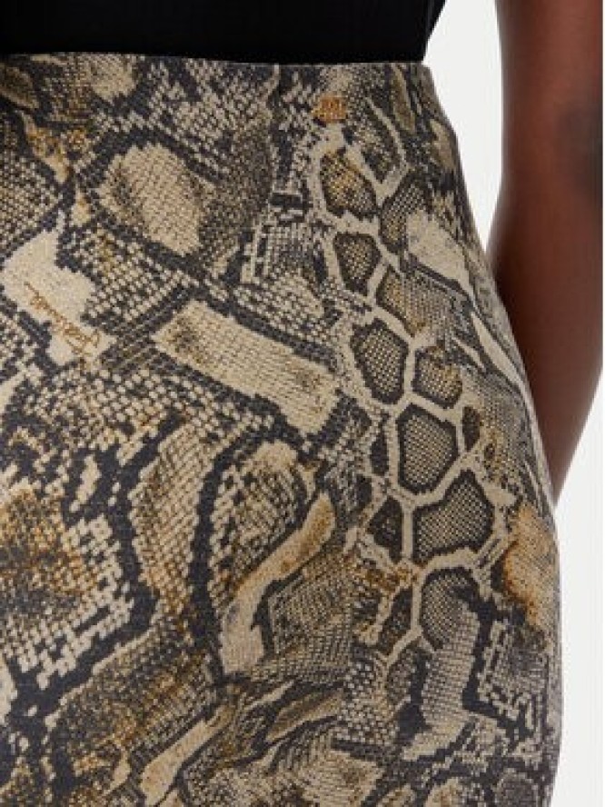 Just Cavalli Spódnica ołówkowa 78PAE815 Brązowy Slim Fit