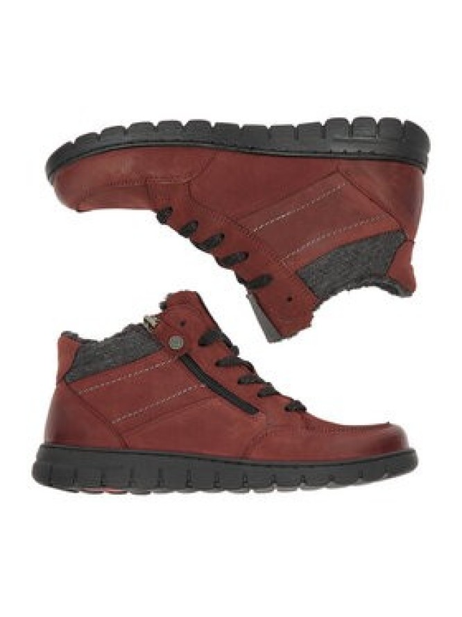 Go Soft Trzewiki CEO-WI23-GHANA-07 Bordowy