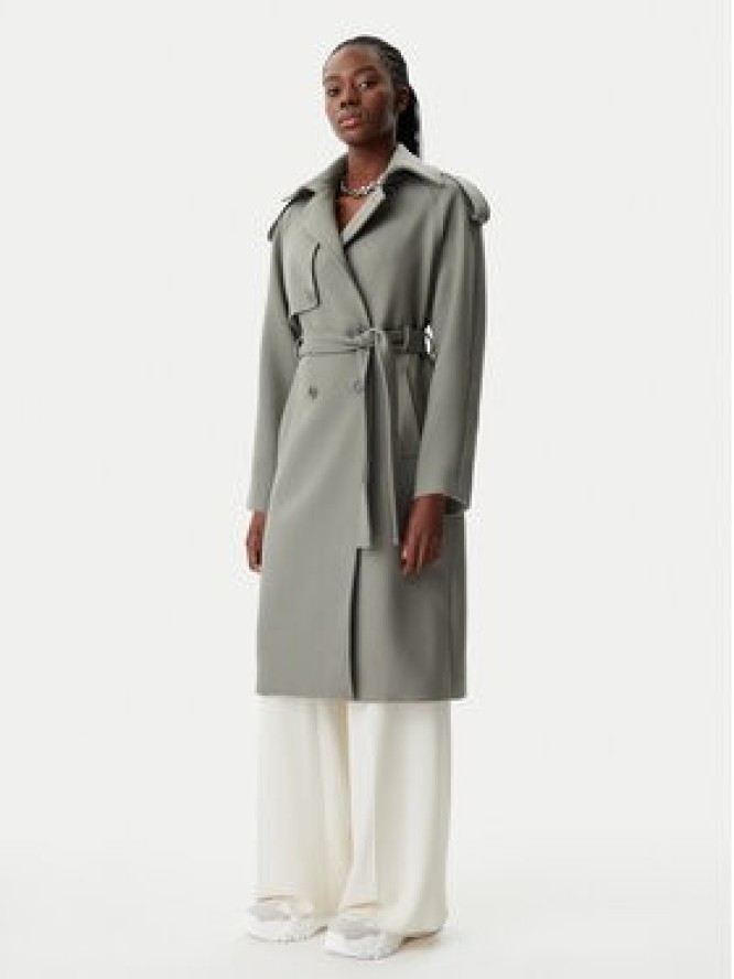 Patrizia Pepe Płaszcz przejściowy 8O0169/A5J1-S701 Szary Regular Fit