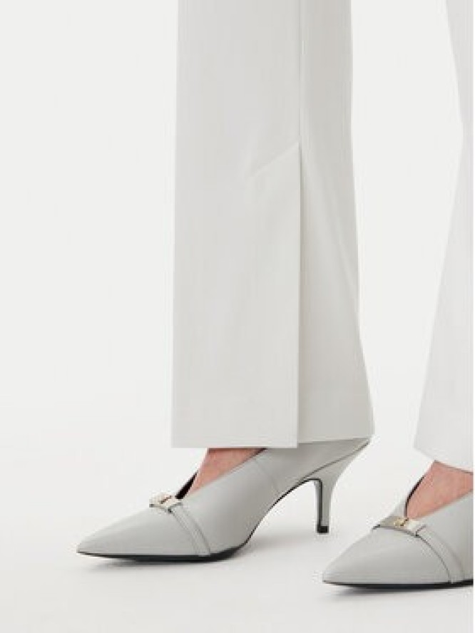 HUGO Spodnie materiałowe Hambori 50537747 Biały Slim Fit