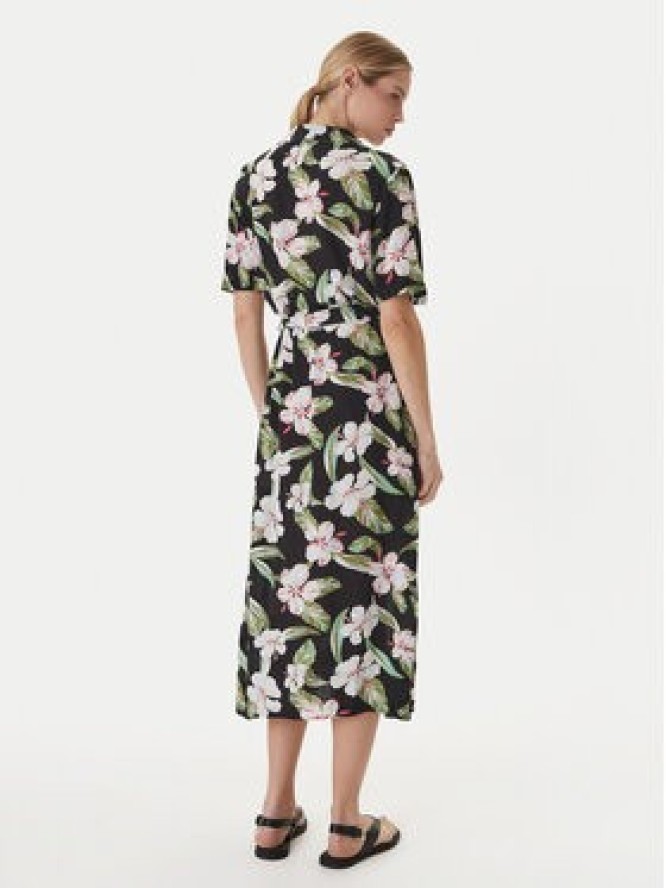 Roxy Sukienka koszulowa Island Escape ERJWD03865 Czarny Regular Fit