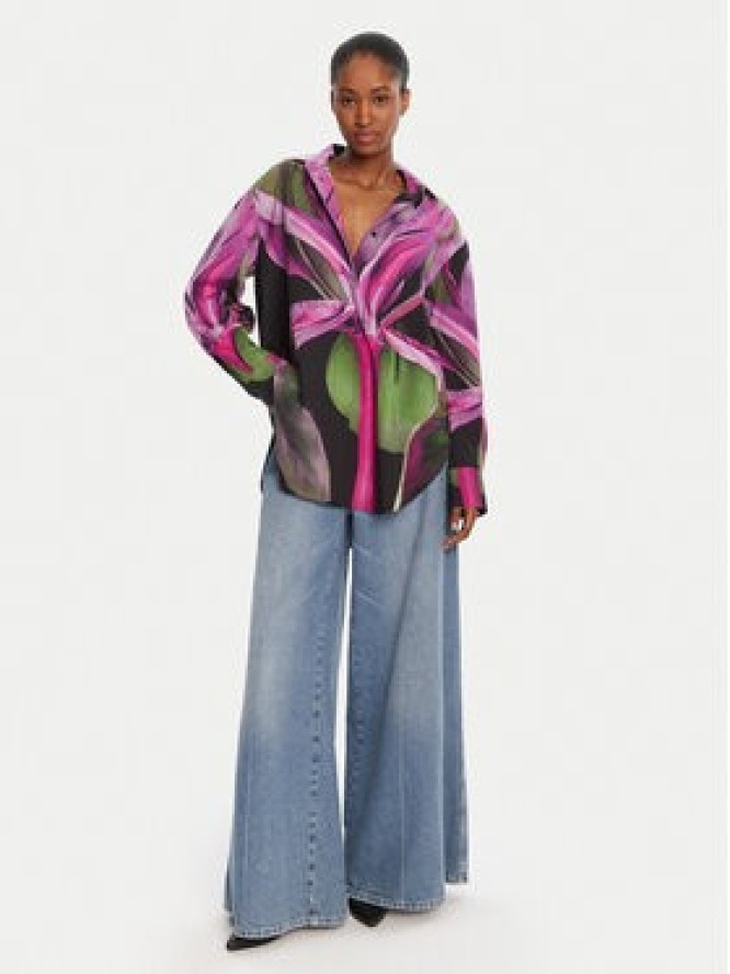 Desigual Koszula Orquidea Lacroix 25WWCW20 Kolorowy Relaxed Fit