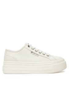 Tommy Jeans Sneakersy Tjw Foxing Flatform Lc EN0EN02736 Biały