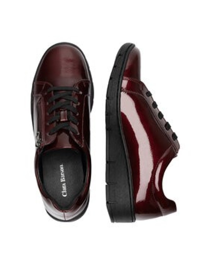 Clara Barson Półbuty CLAIRE WS6075-16 Bordowy