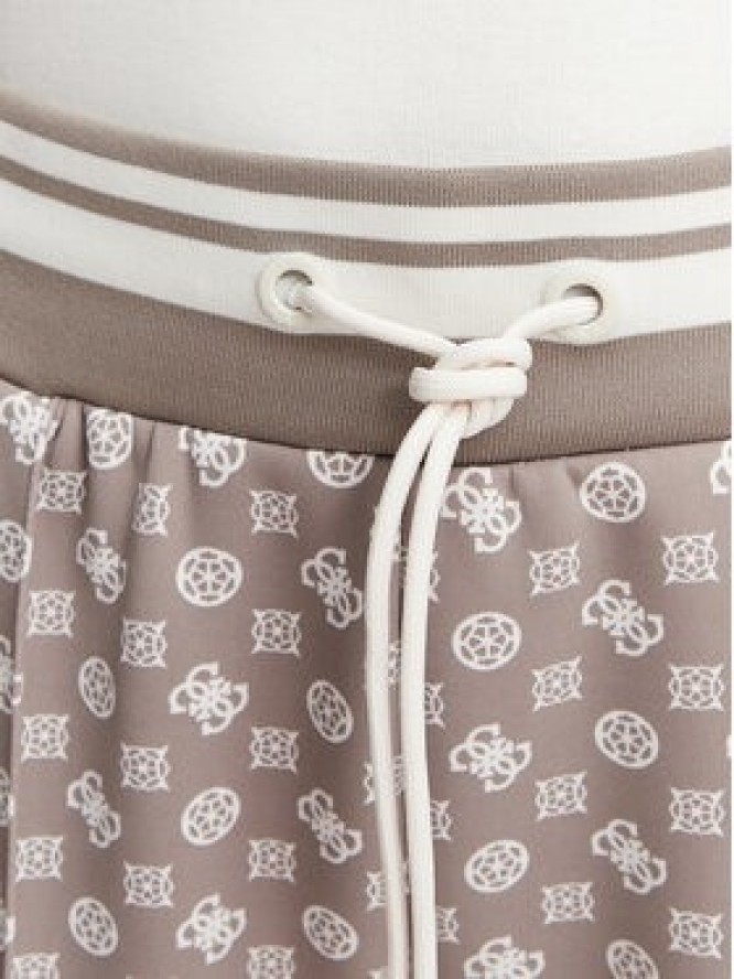 Guess Spodnie dresowe V5YB20 KB212 Brązowy jasny Regular Fit
