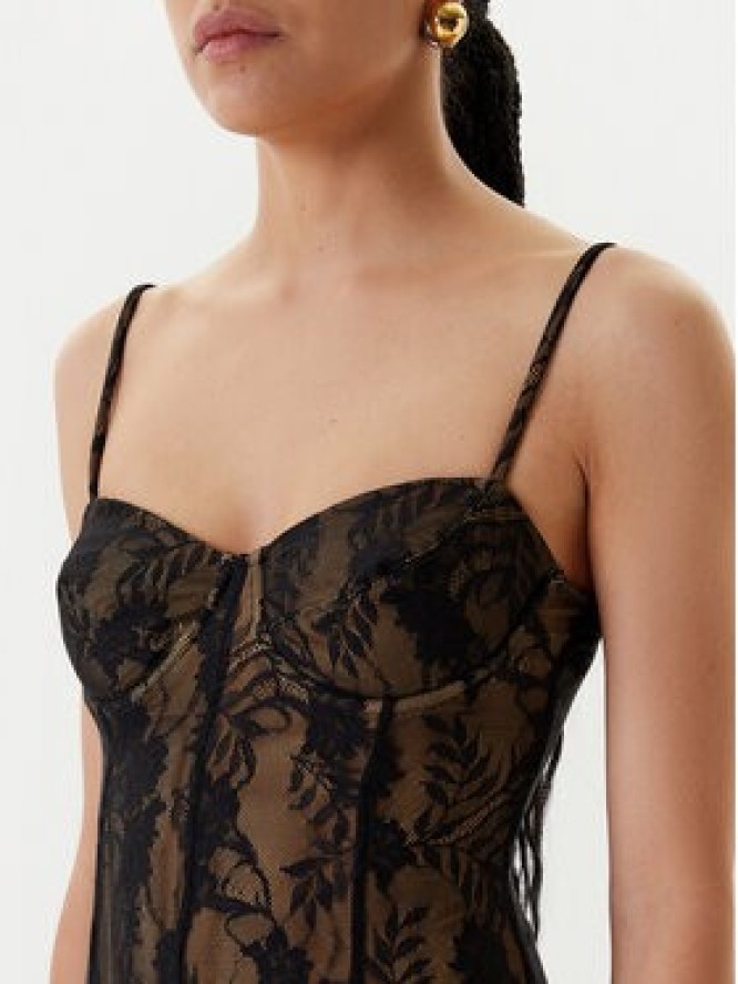 NORMA KAMALI Sukienka koktajlowa ST1253LNP40850 Czarny Slim Fit