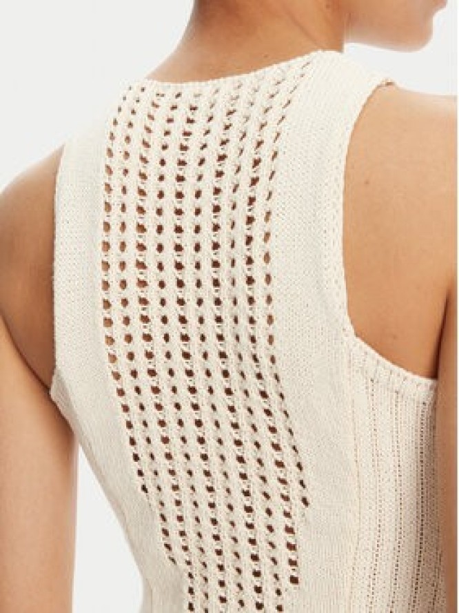 Liu Jo Sukienka letnia WA5386 MA44M Écru Regular Fit