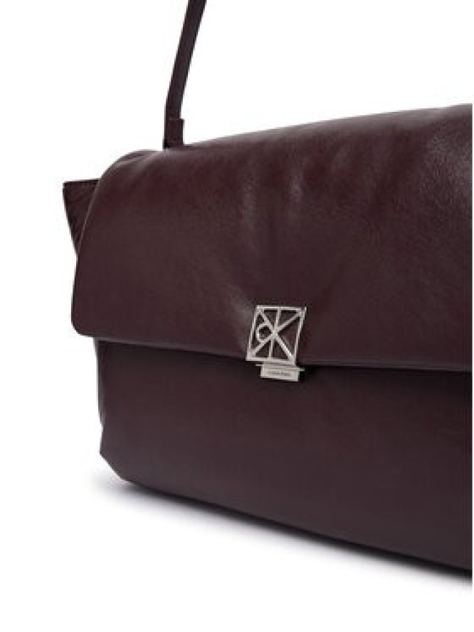 Calvin Klein Torebka Emblem Hw Padded Satchel LV04F3615G Bordowy
