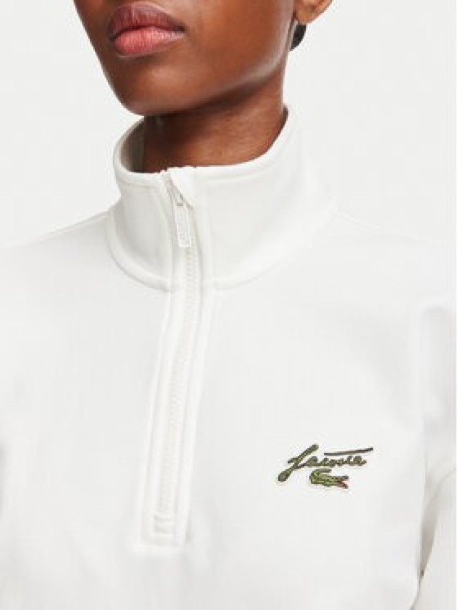 Lacoste Bluza SF8504 Kremowy Relaxed Fit