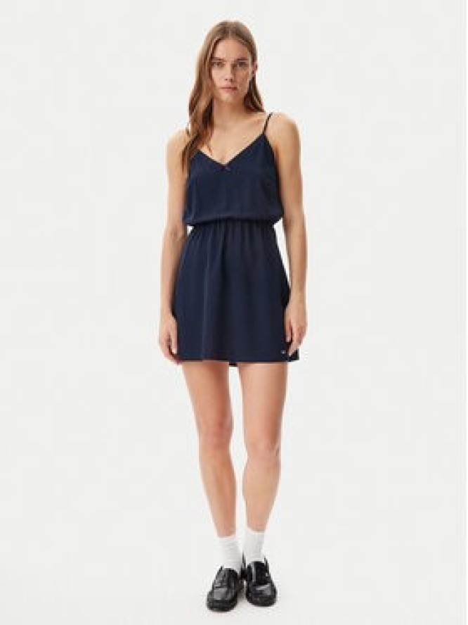 Tommy Jeans Sukienka letnia Essential DW0DW20613 Granatowy Regular Fit