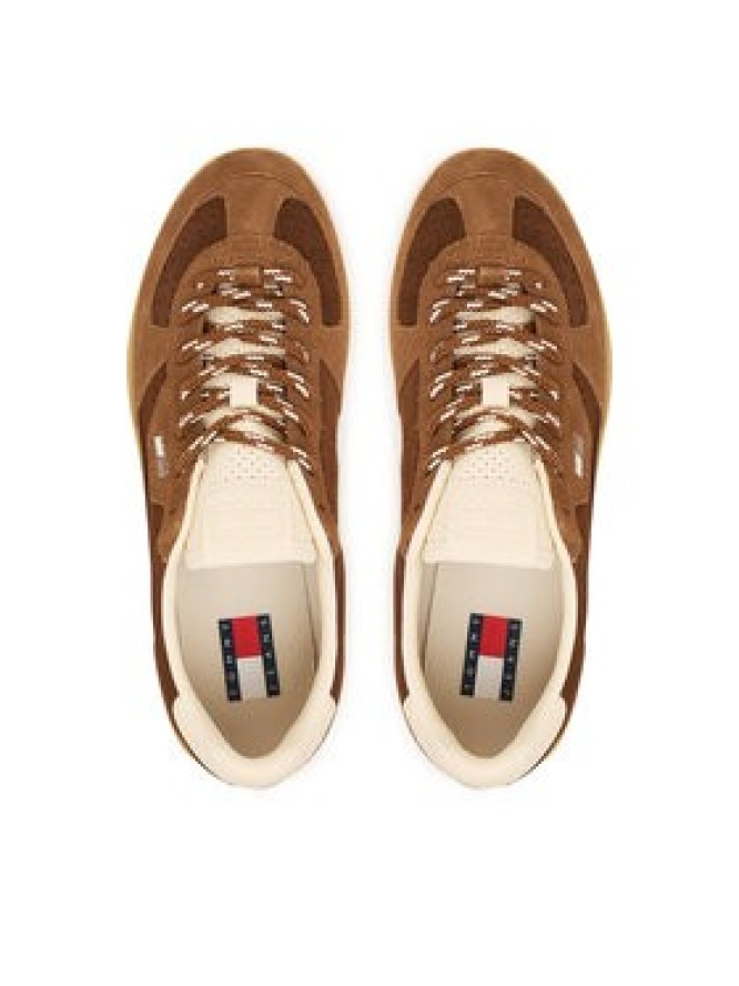 Tommy Jeans Sneakersy Mu The Greenwich Edge Suede EN0EN03050 Brązowy