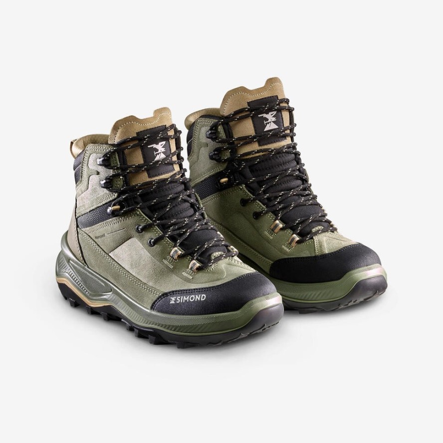 Buty trekkingowe damskie Forclaz MT100 skóra wodoodporne