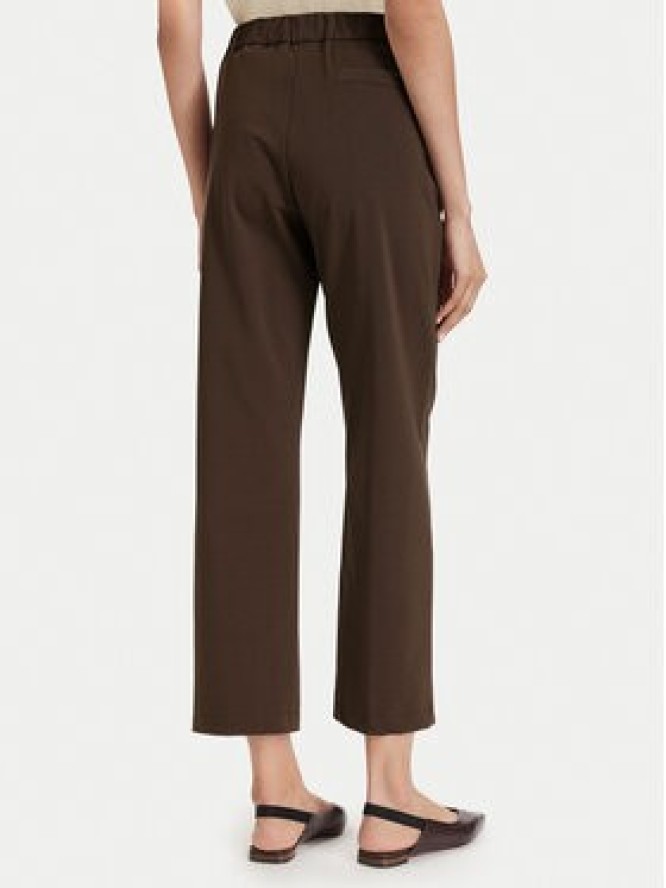 Maryley Spodnie materiałowe 26EB527/06MO Brązowy ciemny Regular Fit