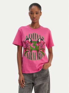 adidas T-Shirt Farm Rio Graphic KD4640 Różowy Regular Fit