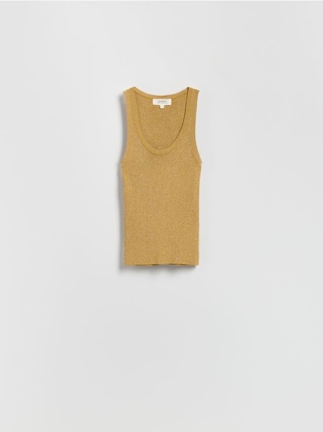 Top z metalizowaną nitką - złoty