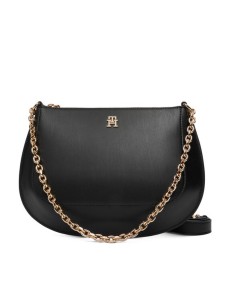 Tommy Hilfiger Torebka Th Glam Conv Med Crossover AW0AW18143 Czarny