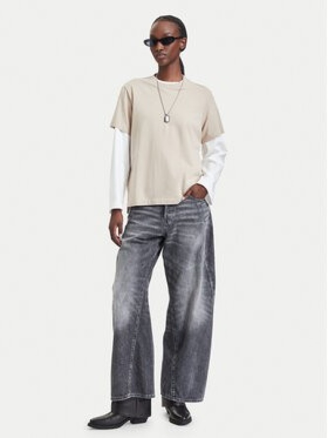 G-STAR T-Shirt Unit D29896-B771 Beżowy Regular Fit
