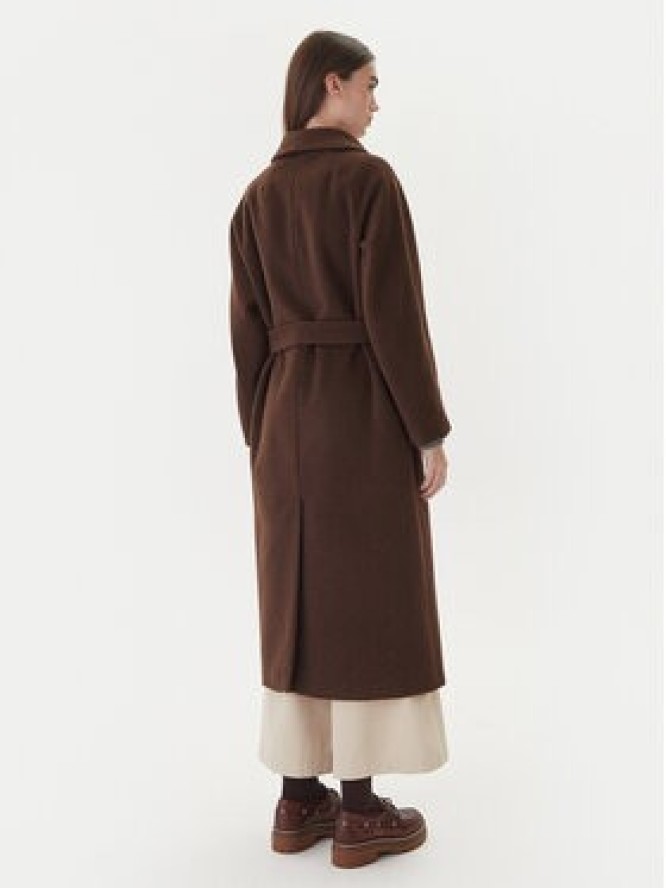 Weekend Max Mara Płaszcz wełniany Tempera 2525016082 Brązowy Regular Fit