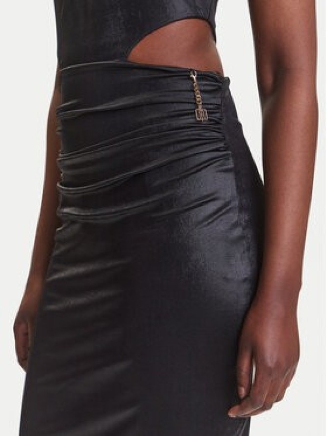 Fracomina Sukienka koktajlowa FQ25SD1001W798T4 Czarny Slim Fit