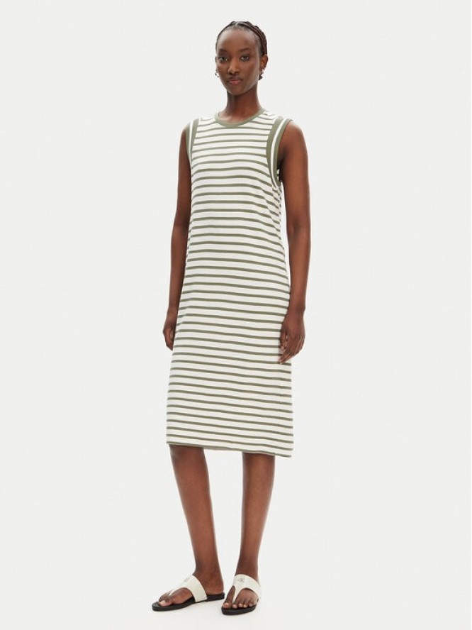 Olsen Sukienka codzienna 13002034 Zielony Regular Fit