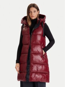 Save The Duck Bezrękawnik D80302W LOVE21 Bordowy Regular Fit