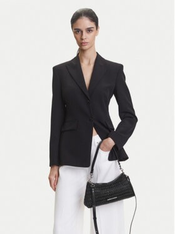 Calvin Klein Jeans Torebka Ruched Layla Shoulder Bag LV04K3088G Czarny