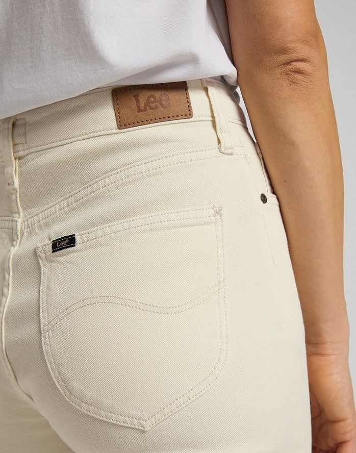 DAMSKIE SPODNIE JEANSOWE LEE CAROL ECRU L30UQHYJ 112106807