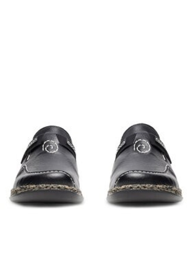 Rieker Klapki 46393-00 Czarny