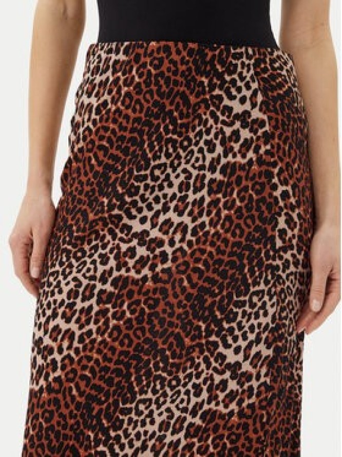 Pieces Spódnica midi Nya 17147811 Brązowy Regular Fit