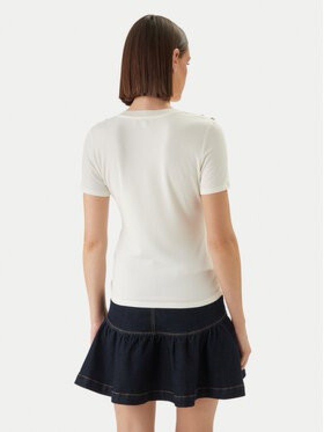 Morgan Bluzka 251-DOMANI Écru Slim Fit