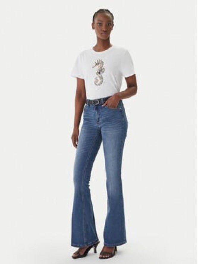 Liu Jo Jeansy UA6015 D0318 Granatowy Flare Fit