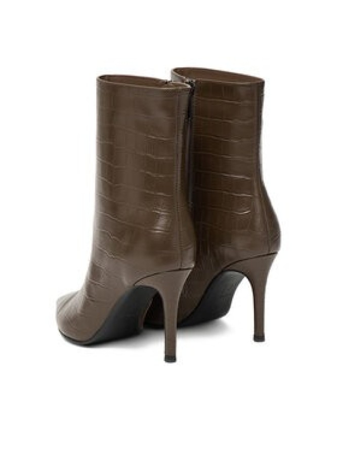 Eva Minge Botki EO-DEMI-GLC6303-6-320 Brązowy