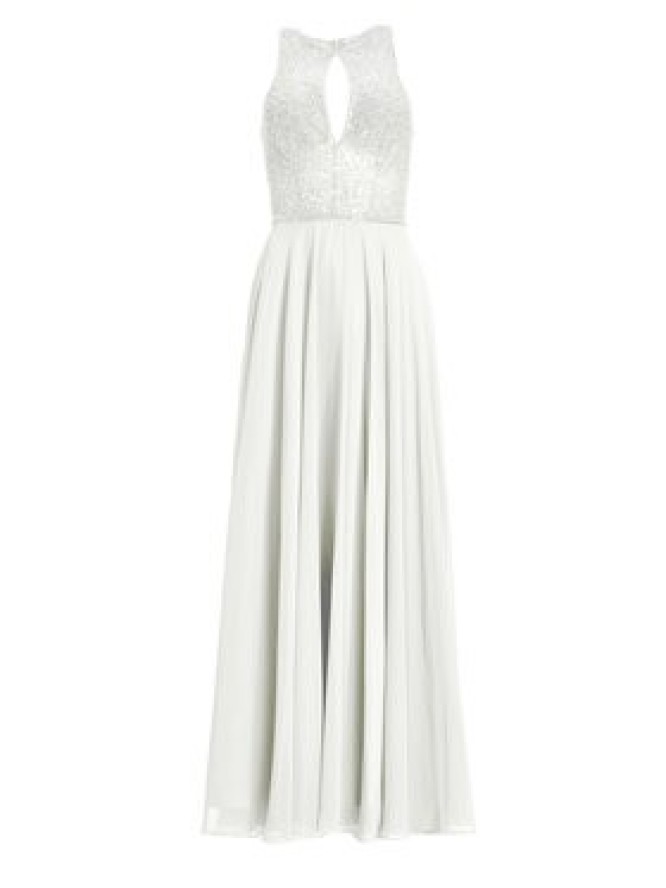 Hey Kyla Sukienka wieczorowa 5AI053HK Biały Regular Fit