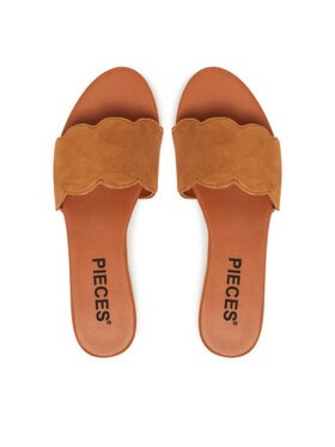 Pieces Klapki 17156838 Brązowy