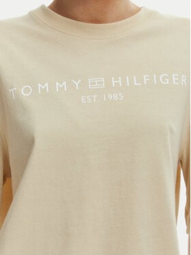 Tommy Hilfiger T-Shirt WW0WW47811 Beżowy Relaxed Fit