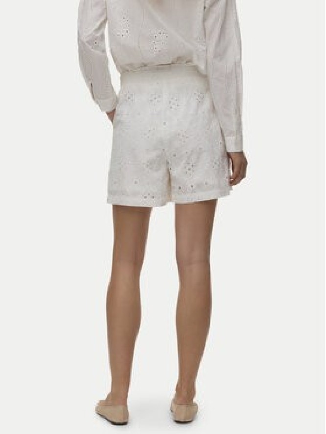 Vero Moda Szorty materiałowe Eliza 10346709 Biały Regular Fit