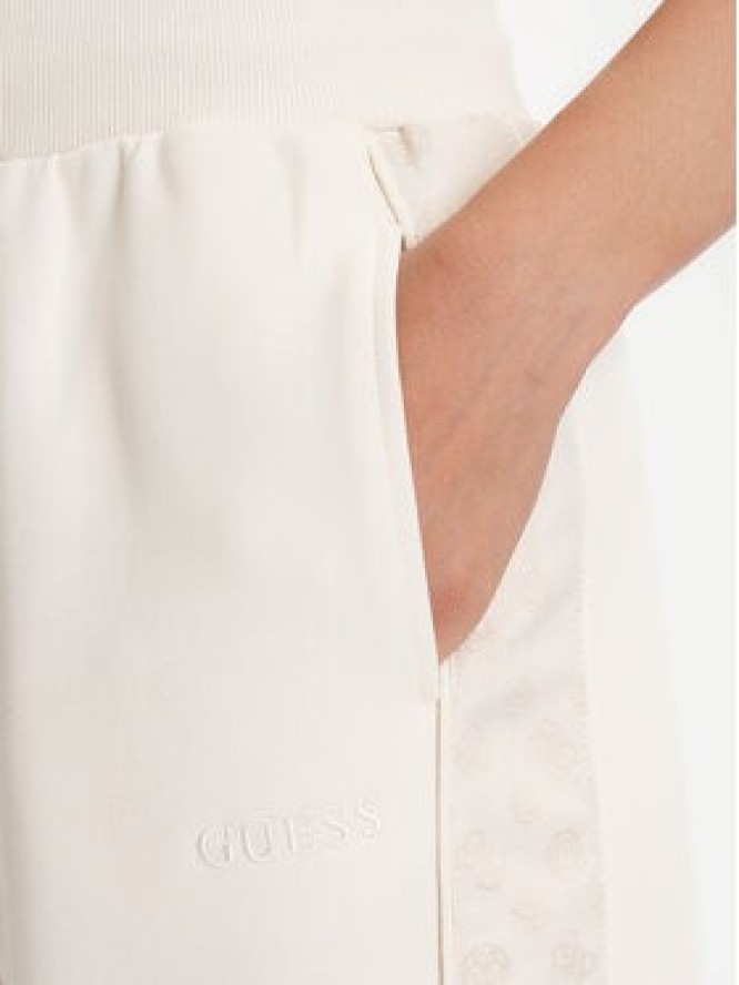 Guess Spodnie dresowe V5YB02 KB3P2 Écru Regular Fit